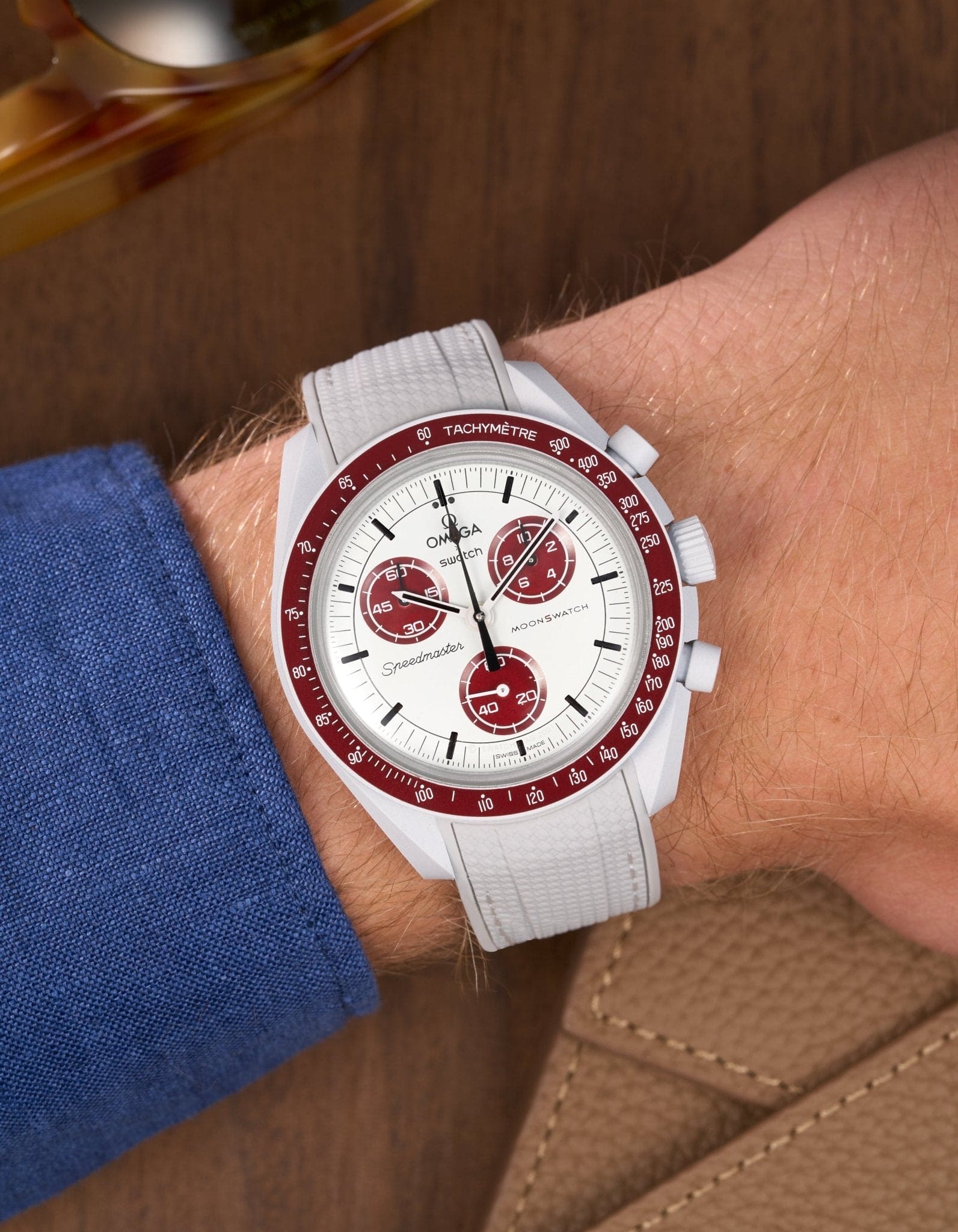 MoonSwatch Mission to Pluto (Rubber Strap) - OM Luxury